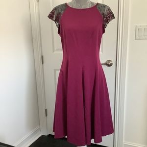 BGL woman dress, size 12, collar: burgundy